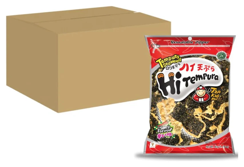 Tao Kae Noi Tempura Seaweed Spicy 40G (Case of 48)