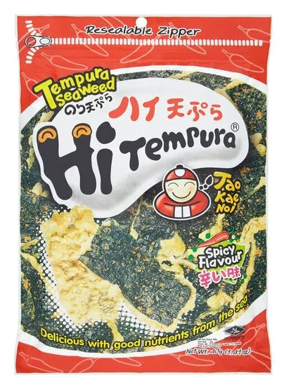 Tao Kae Noi Tempura Seaweed Spicy 40G (Case of 48)