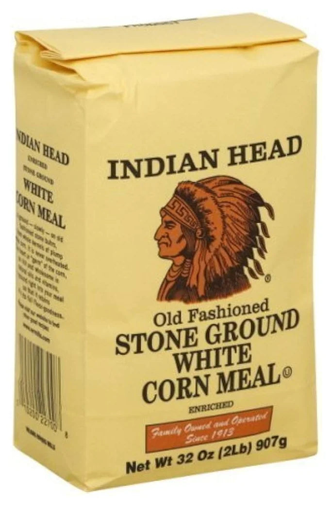 Indian Head White Corn Meal 907G