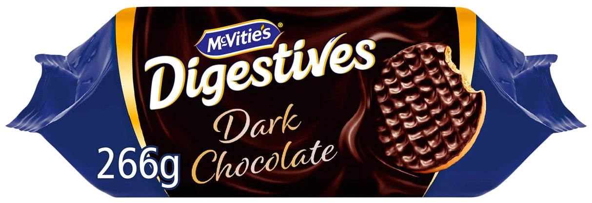 McVitie's Dark Chocolate Digestives 266G (Case of 12)