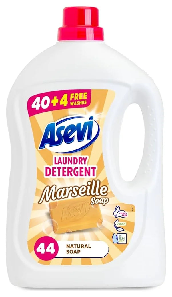 Asevi Liquid Detergent Marseille 44 Wash (2376ML)