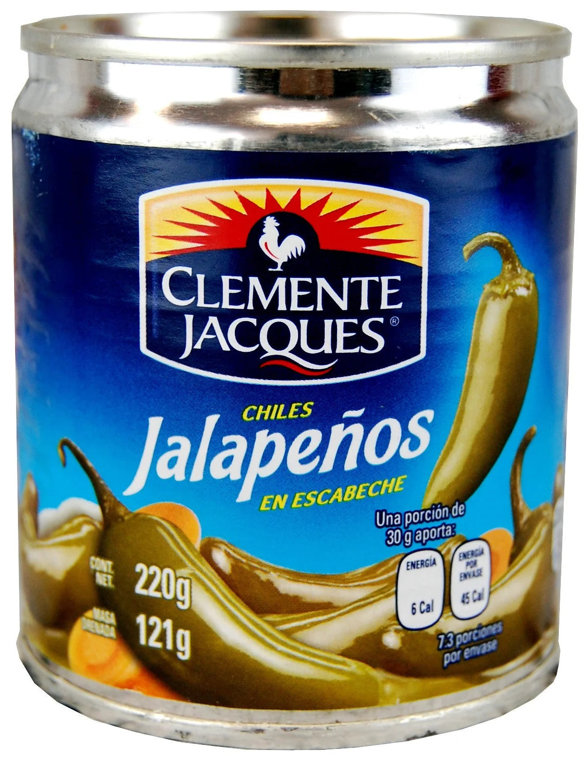 Clemente Jacques Jalapeno Chillies Whole 220G