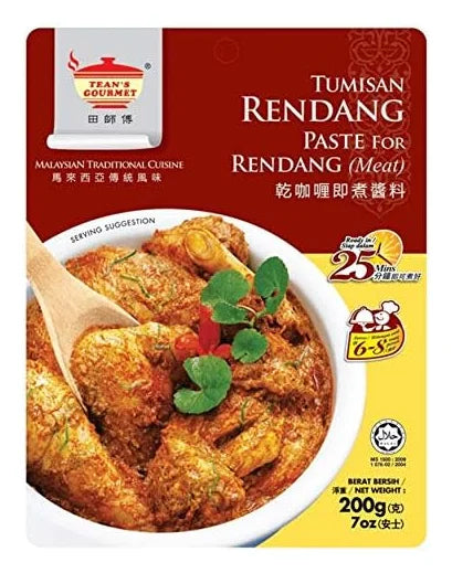 Tean's Gourmet Dry Curry Paste For Meat (Rendang) 200G