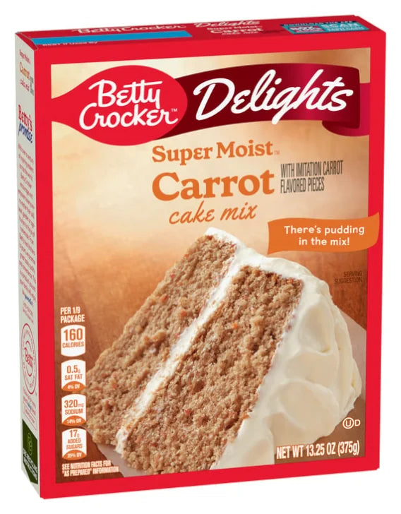 Betty Crocker Delights Super Moist Carrot Cake Mix 13.25oz