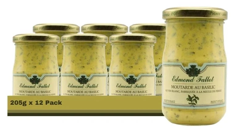 Fallot Dijon Mustard With Basil 205G (Case of 12)