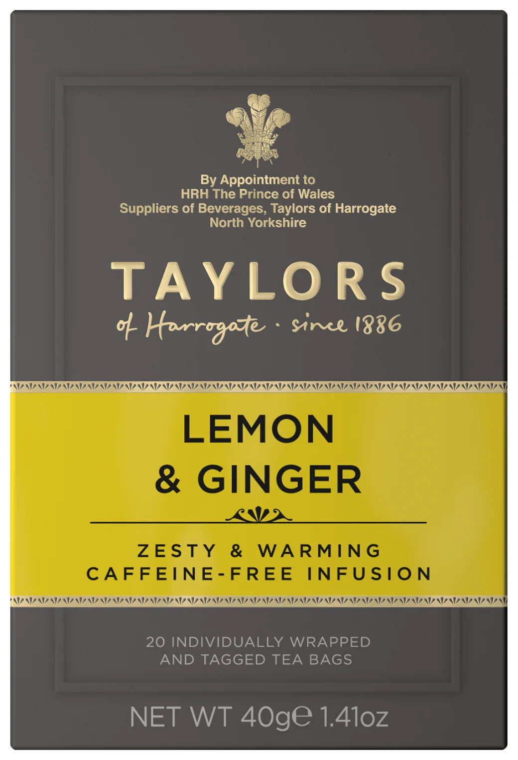 Taylors of Harrogate Lemon & Ginger - 20 Teabags 40G