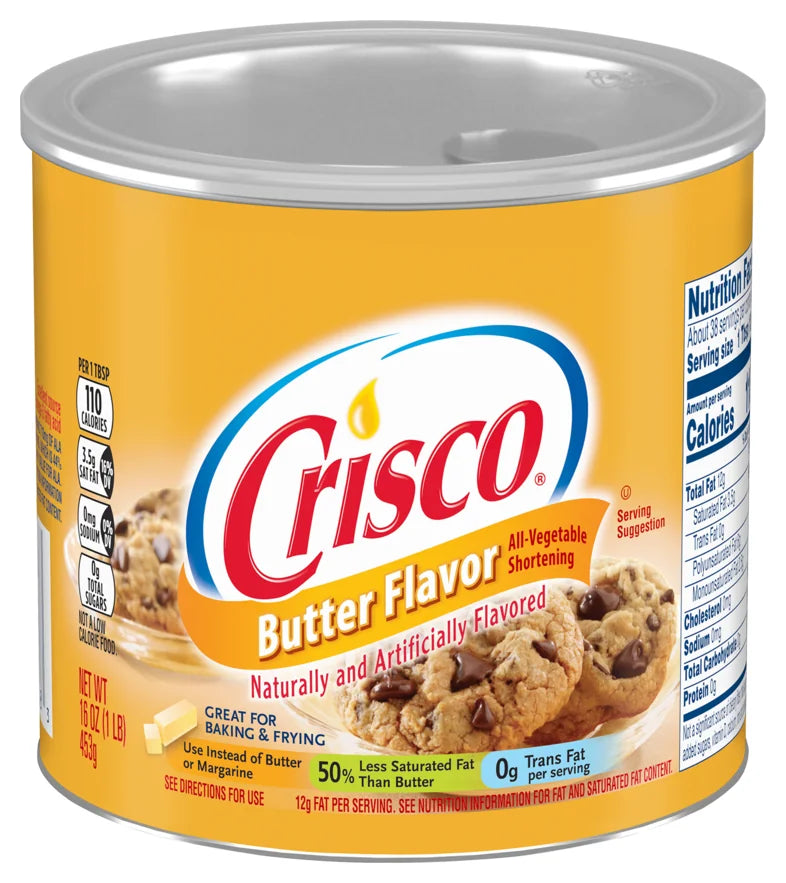 Crisco Butter Flavour All-Vegetable Shortening 16oz