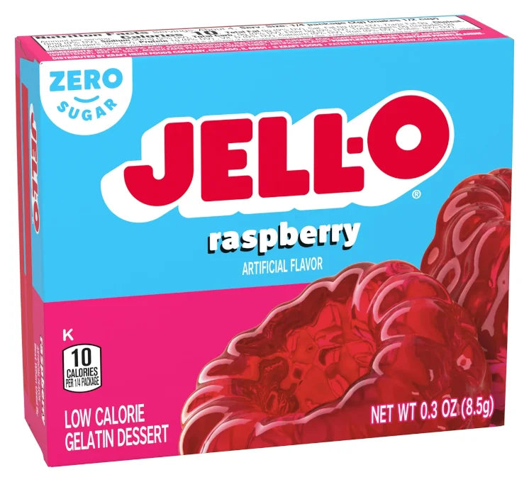 Jell-O Sugar Free Raspberry Gelatin 0.3oz