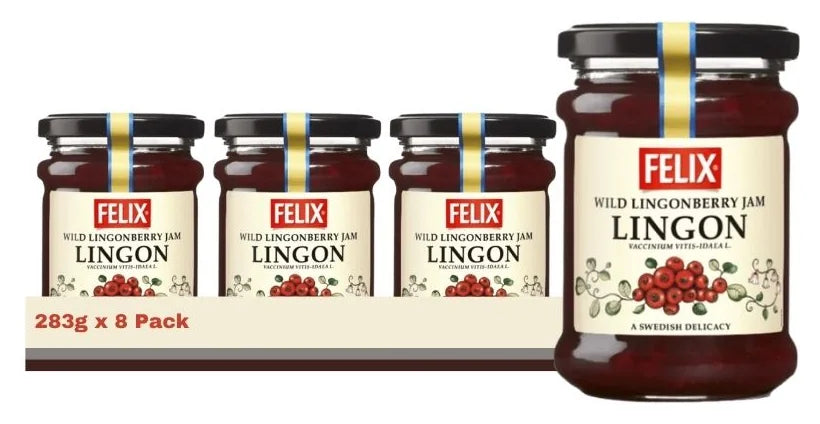 Felix Lingonsylt – Wild Lingonberry Jam 283G (Case of 8)
