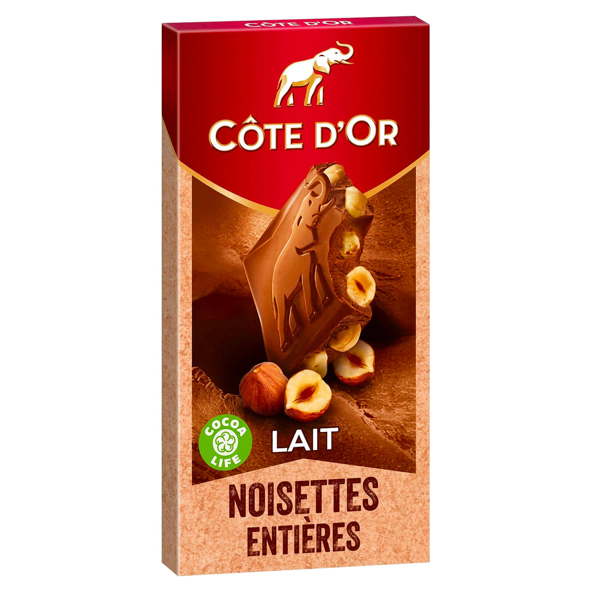 Cote D'Or Milk Chocolate & Whole Hazelnuts 180G