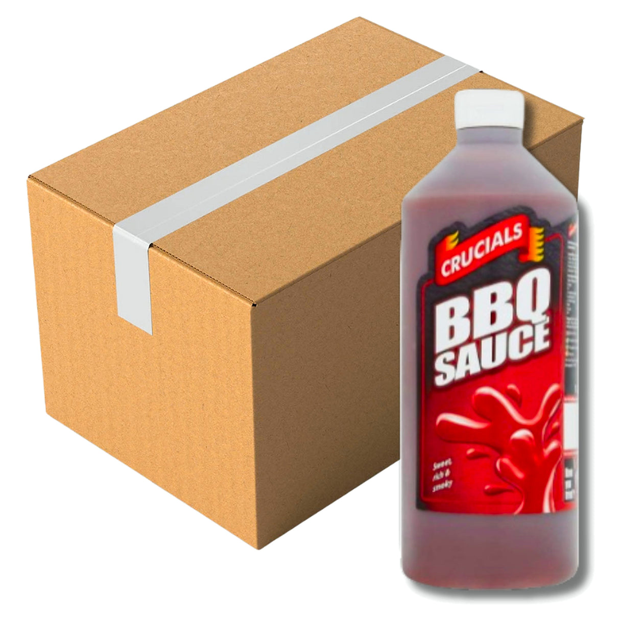 Crucials Barbeque Squeezy Sauce 1ltr (Case of 10)
