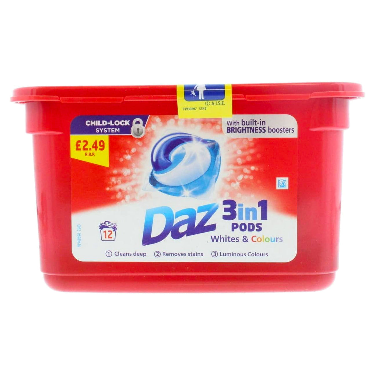 Daz All In 1 Pods Whites And Colours 12S