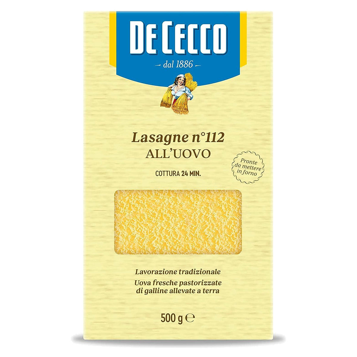 De Cecco - Egg Pasta - No.112 Lasagne 500G