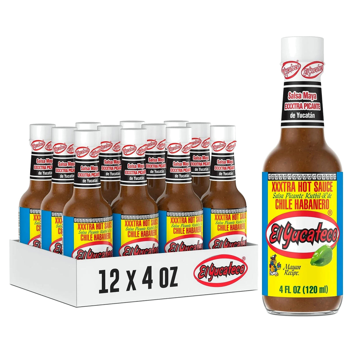El Yucateco Habanero Hot 120Ml (Case of 12)