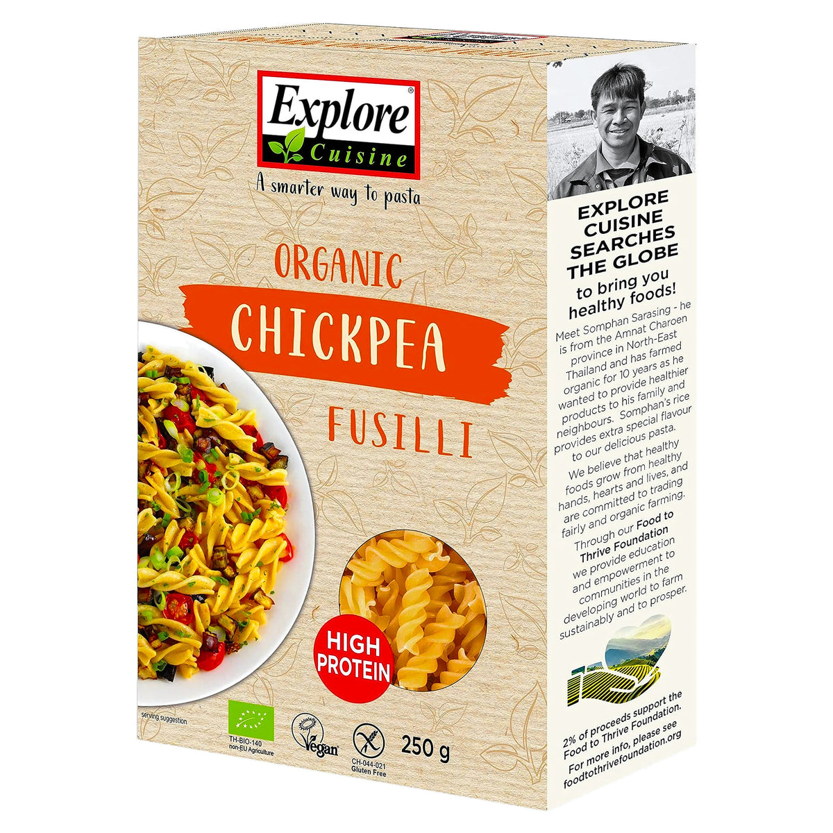 Explore Cuisine Chickpea Fusilli 250G