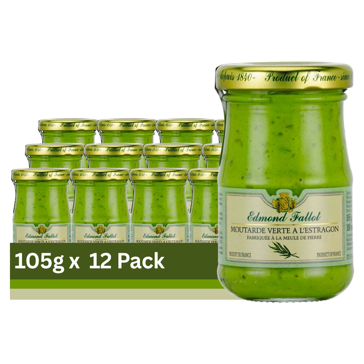 Fallot Dijon Mustard With Tarragon 105G (Case of 12)