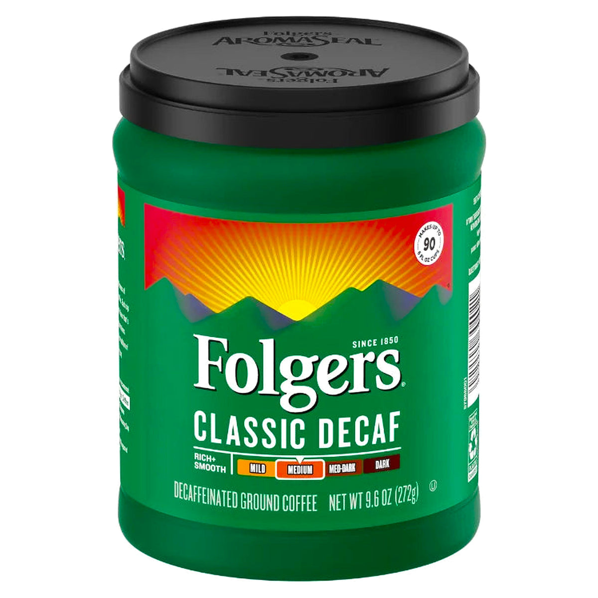 Folgers Classic Roast Decaf Coffee 9.6oz (272g)