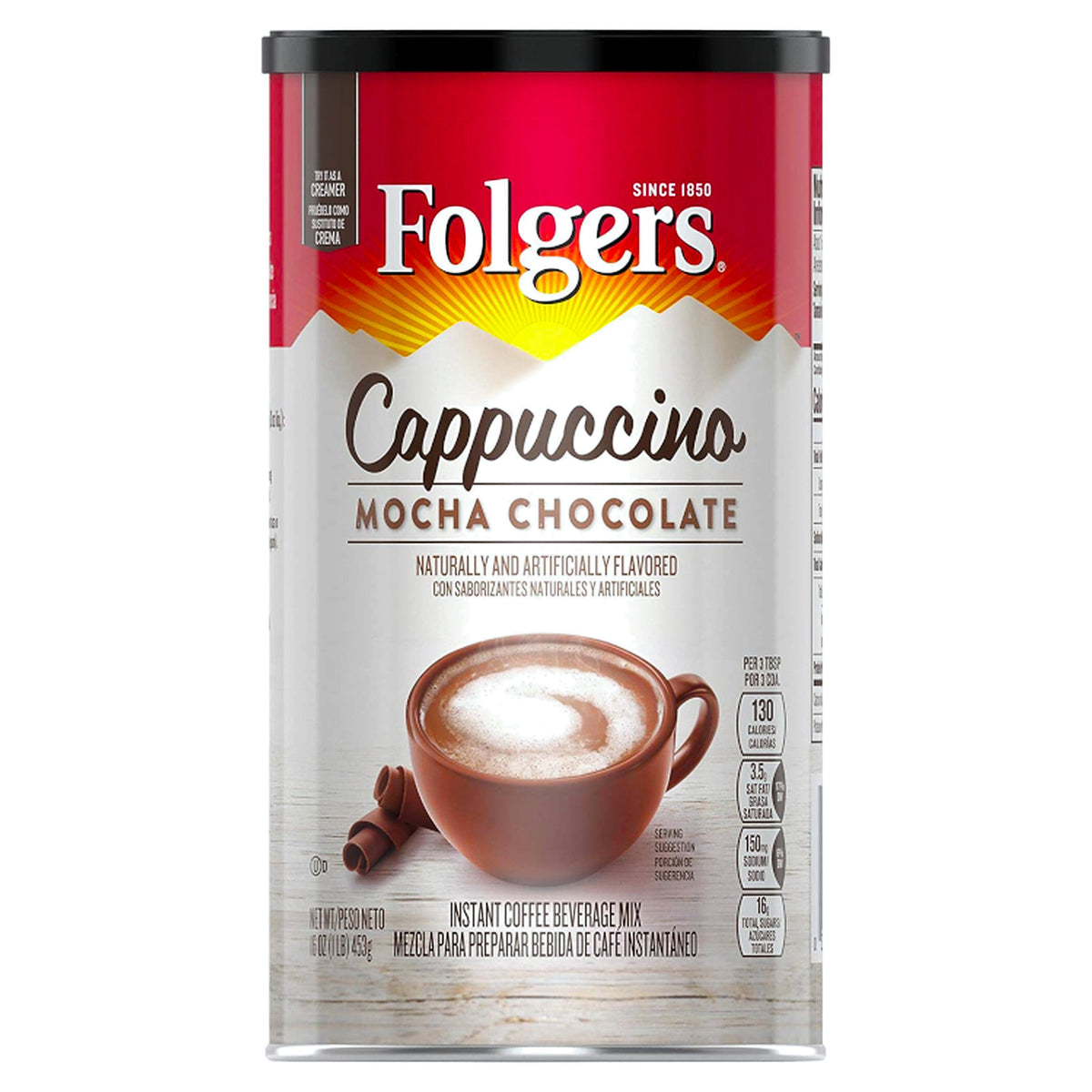 Folgers Mocha Chocolate Cappuccino 16oz