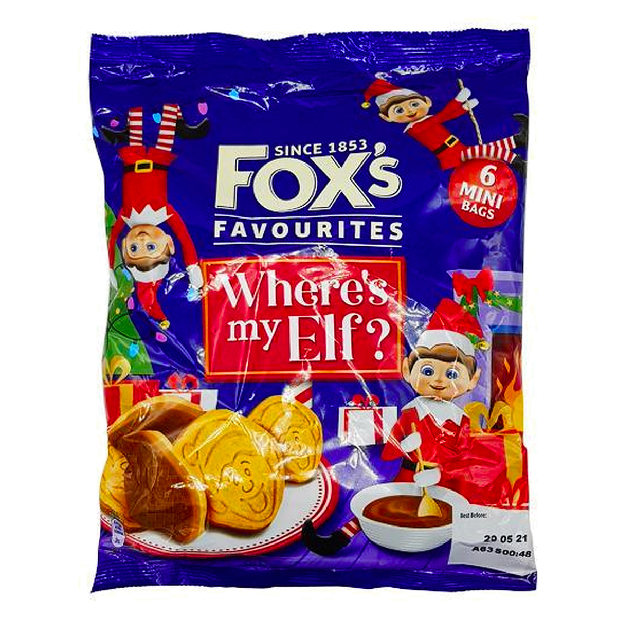 Foxs Milk Chocolate Elf On The Shelf Snack 6Pk