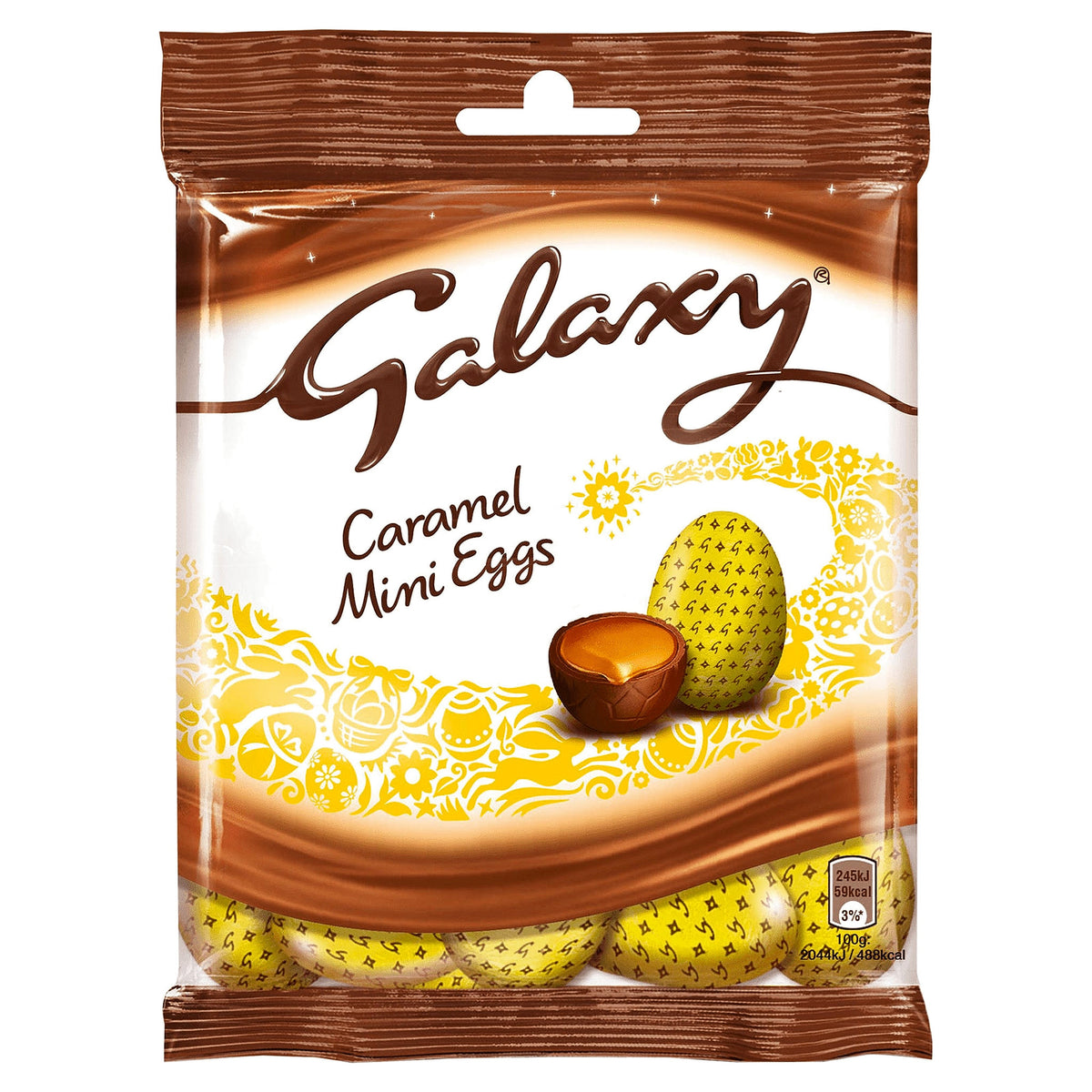 Galaxy Chocolate Caramel Mini Eggs Bag 80G