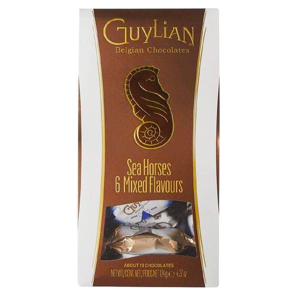 Guylian Temptations Twist Wrapped Mixed Flavour Sea Horses 124G