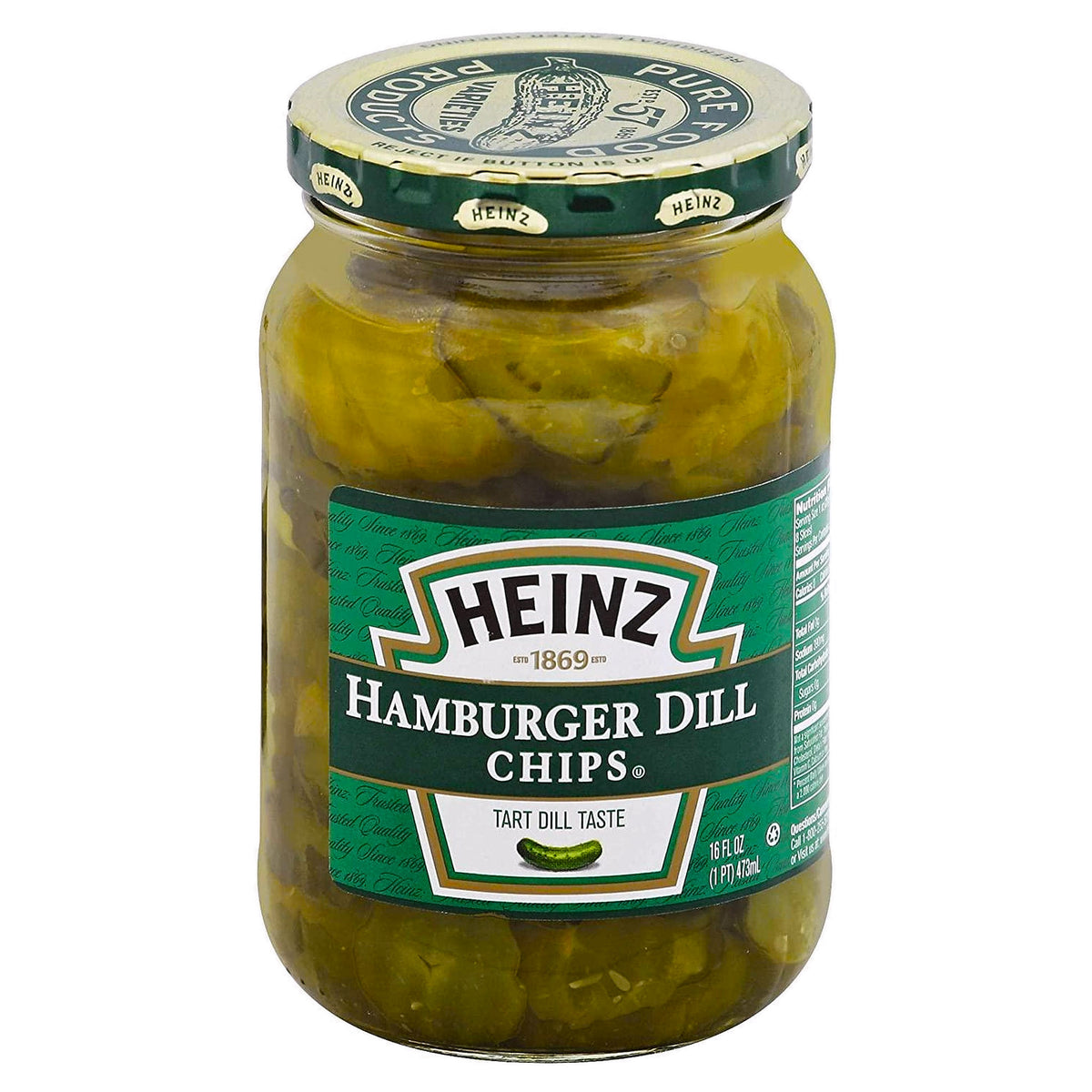 Heinz Sliced Hamburger Dill Chips 16Oz Jars