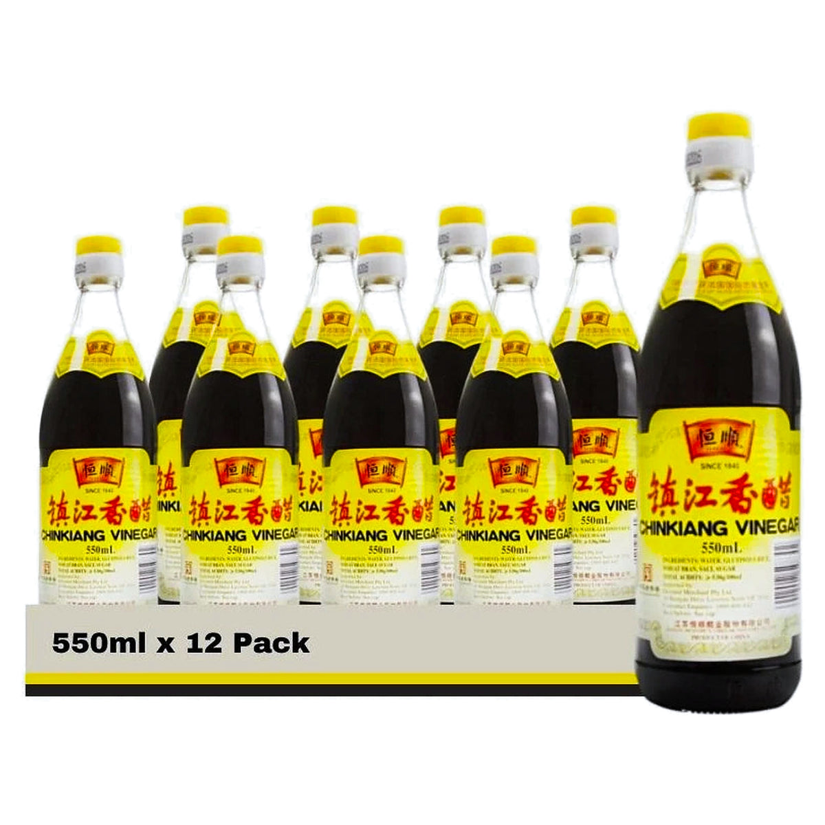 Heng Shun Chinkiang Vinegar 550Ml (Case of 12)