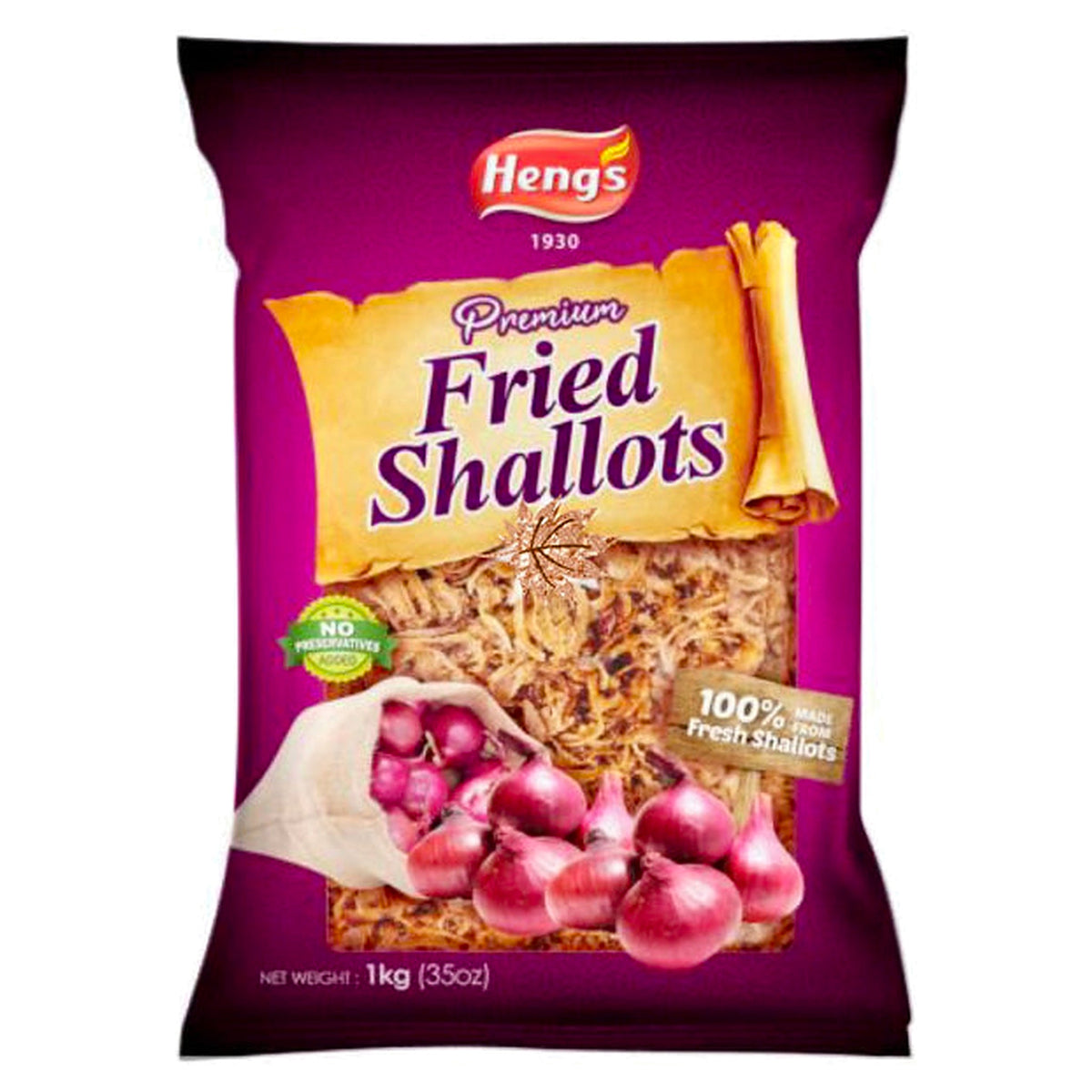 Heng's Premium Fried Shallot Packet 1KG
