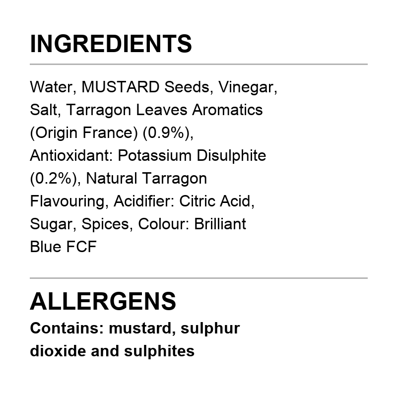 Verified ingredient panel