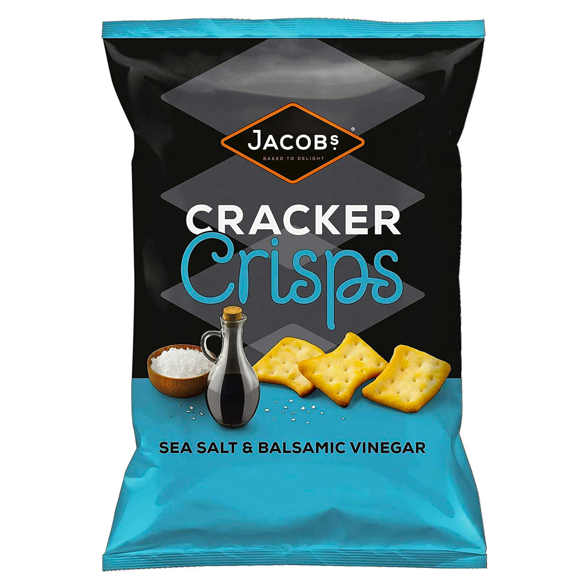 Jacobs Sea Salt & Balsamic Vinegar Cracker Crisps 150G