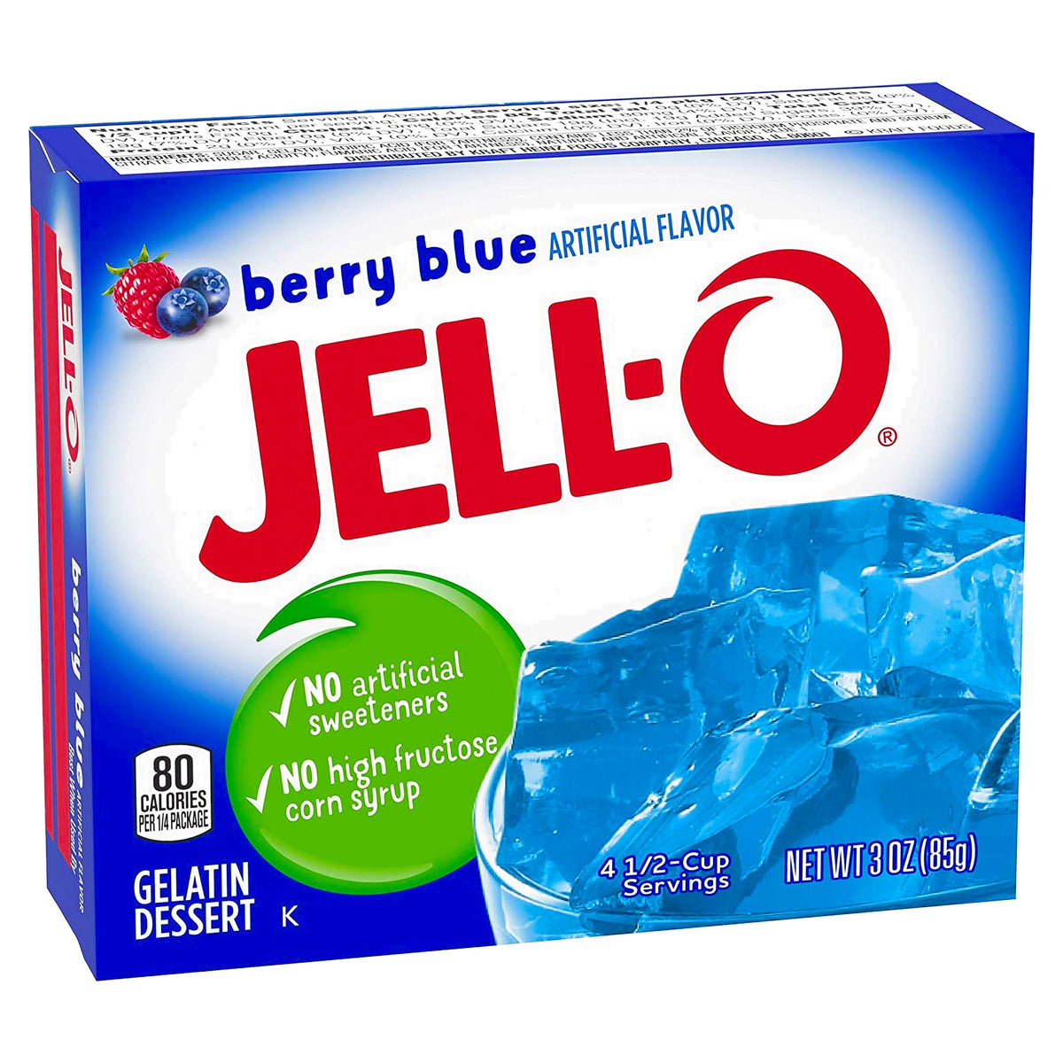 Jell-O Berry Blue Gelatin 3Oz (85G)