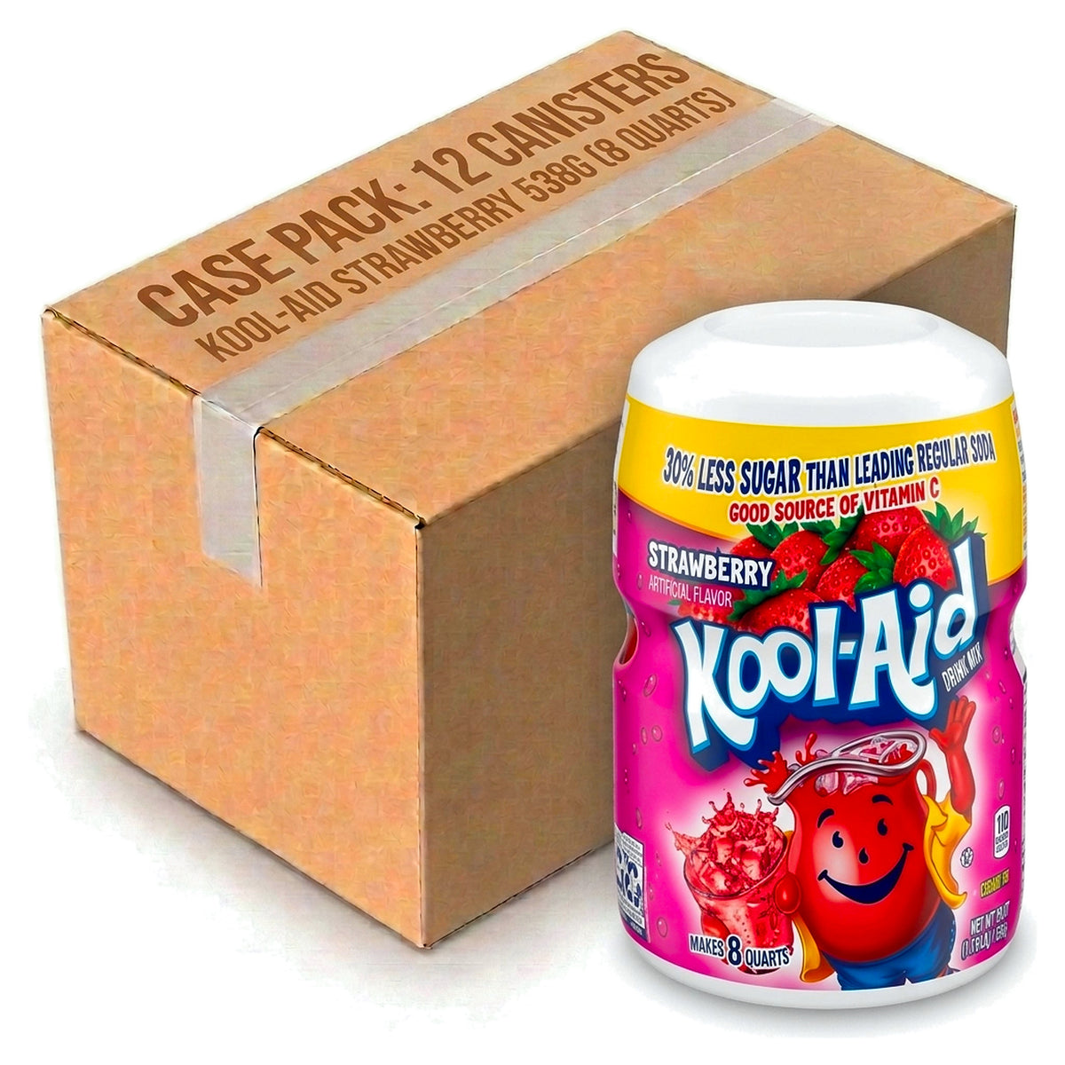 Kool Aid Strawberry 538g (8 Quarts) (Case of 12)