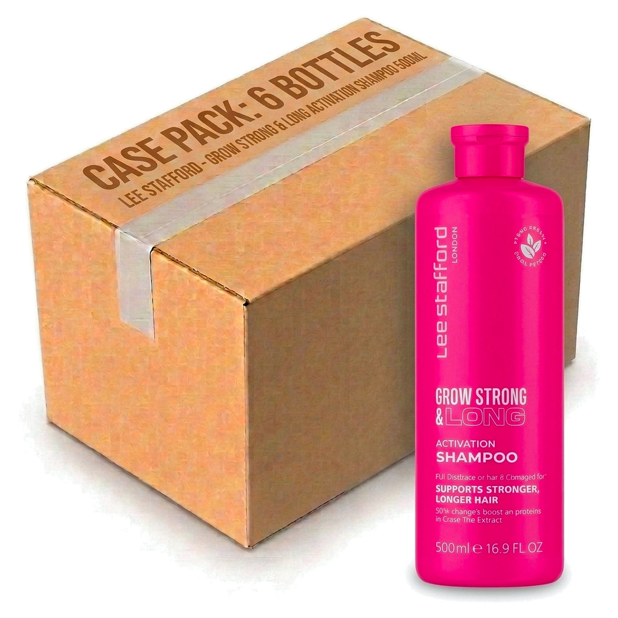 Lee Stafford Grow Long & Strong Shampoo Activation 500ML (Case of 6)