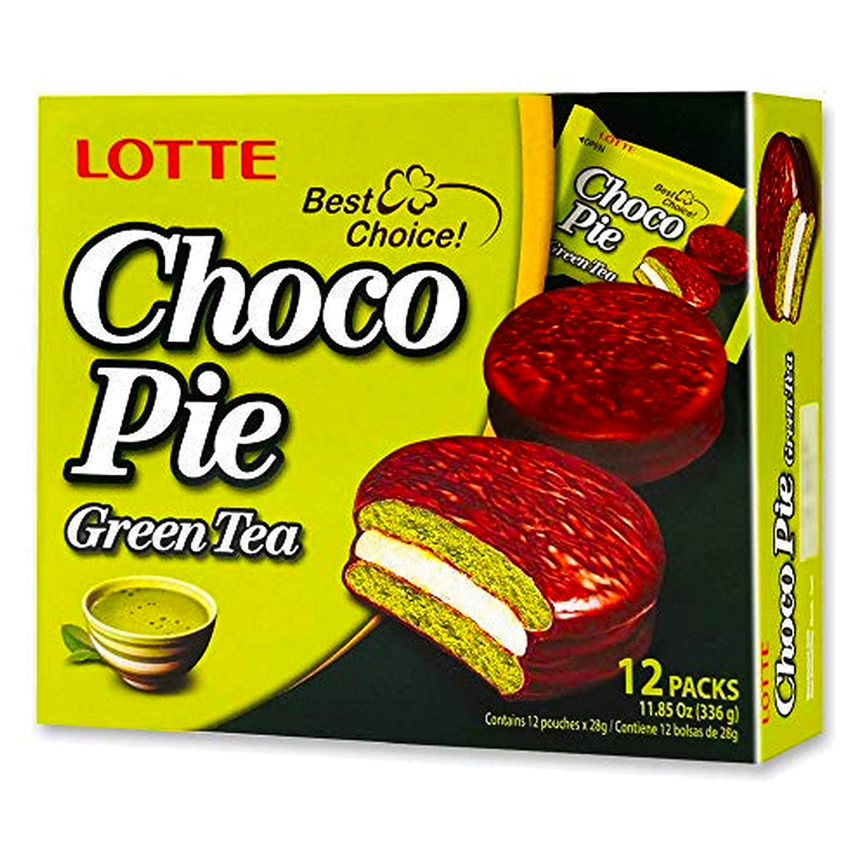 Lotte Choco Pie Green Tea 336G