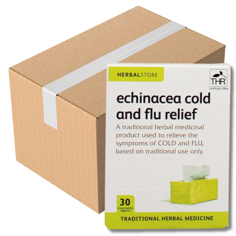 Herbal Store Echinacea Cold and Flu Relief 500MG Tablet 30'S (Case of 6)