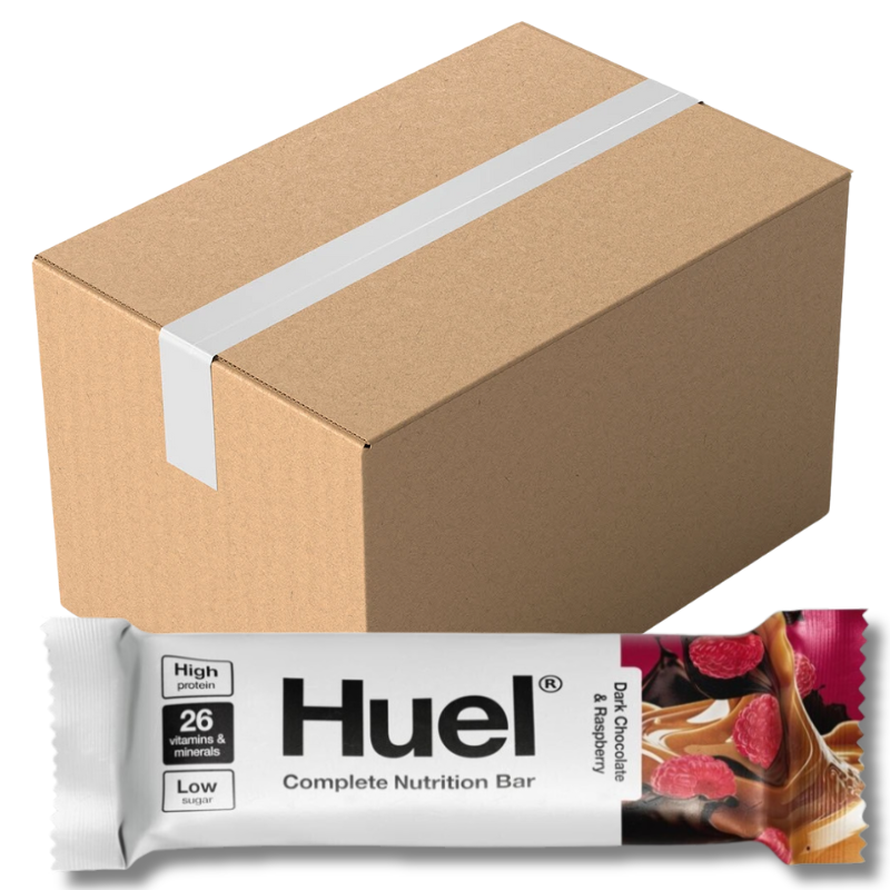 Huel Dark Chocolate & Raspberry Complete Nutrition Bar 55G (Case of 12)