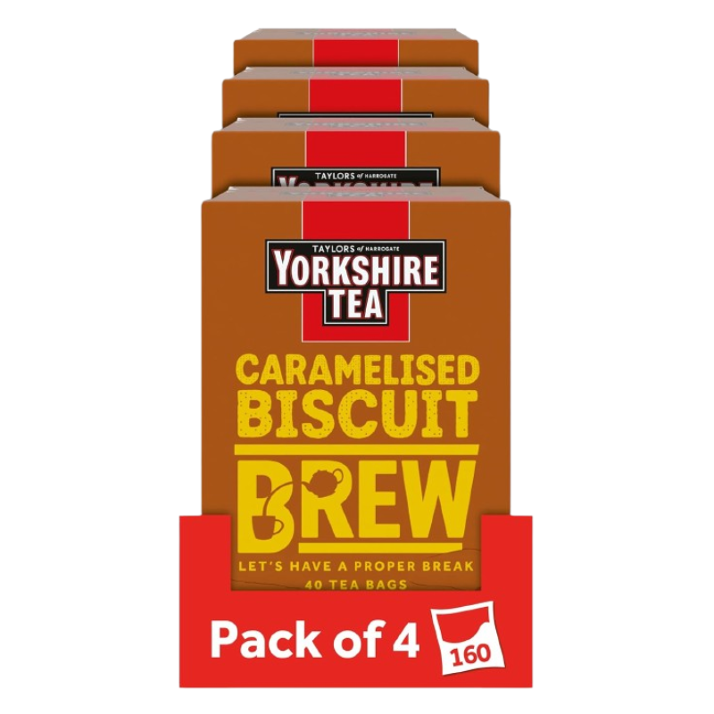 Yorkshire Tea Caramelised Biscuit Brew 40s (Case of 4)