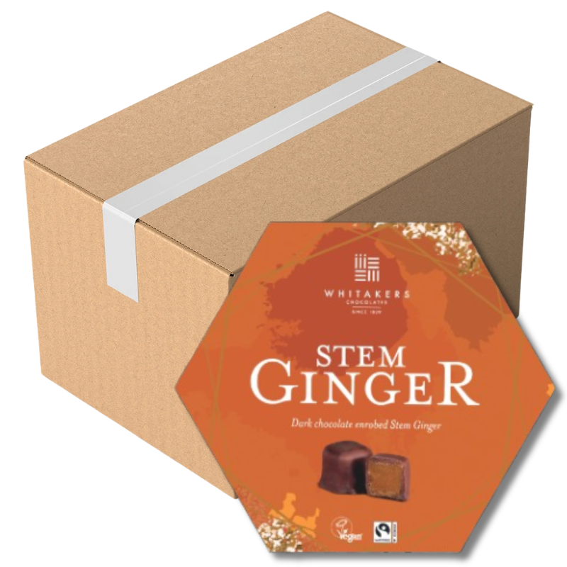 Whitakers Dark Chocolate Ginger 180G (Case of 6)