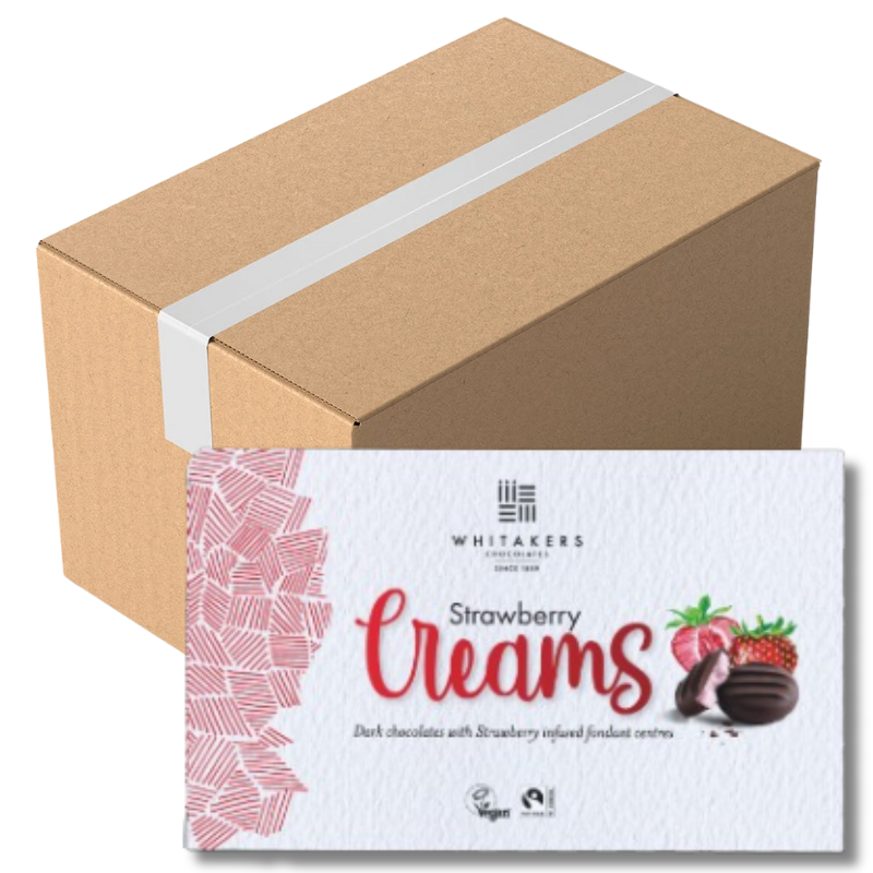 Whitakers Strawberry Fondant Creams 150G (Case of 14)