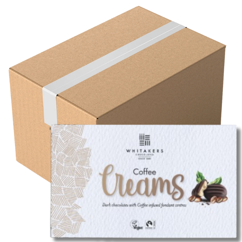Whitakers Dark Chocolate Coffee Fondant Creams 150G (Case of 14)
