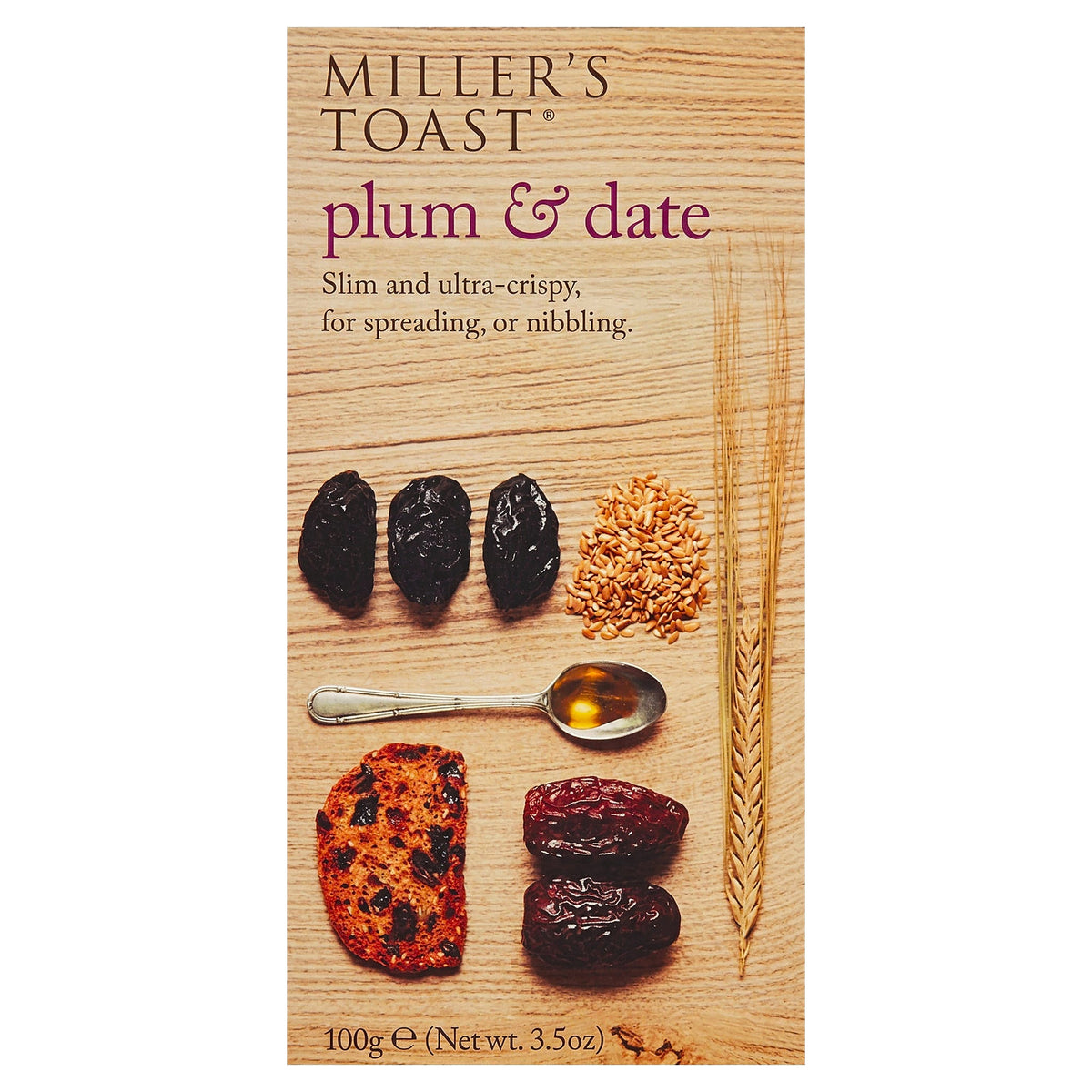 Millers Toast Plum & Date 100G