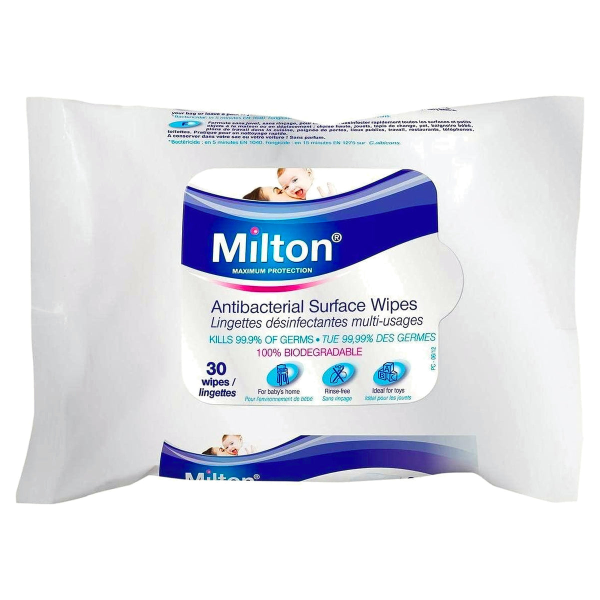 Milton Anti-Bacterial Surface Wipes 30S