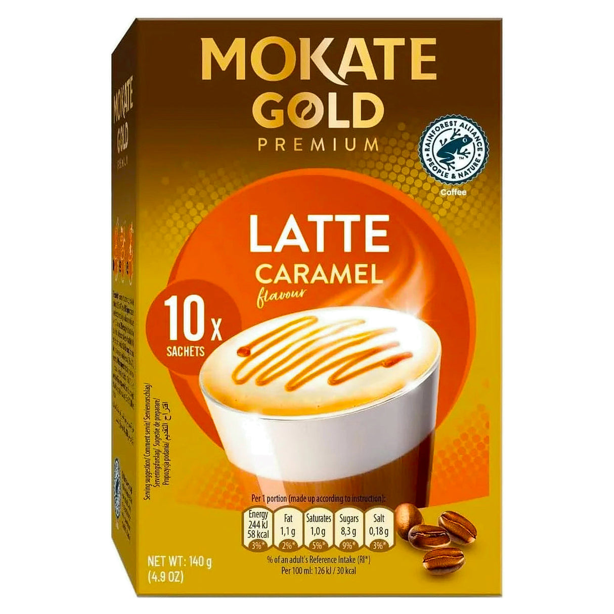 Mokate Gold Premium Caramel Latte 10x14G