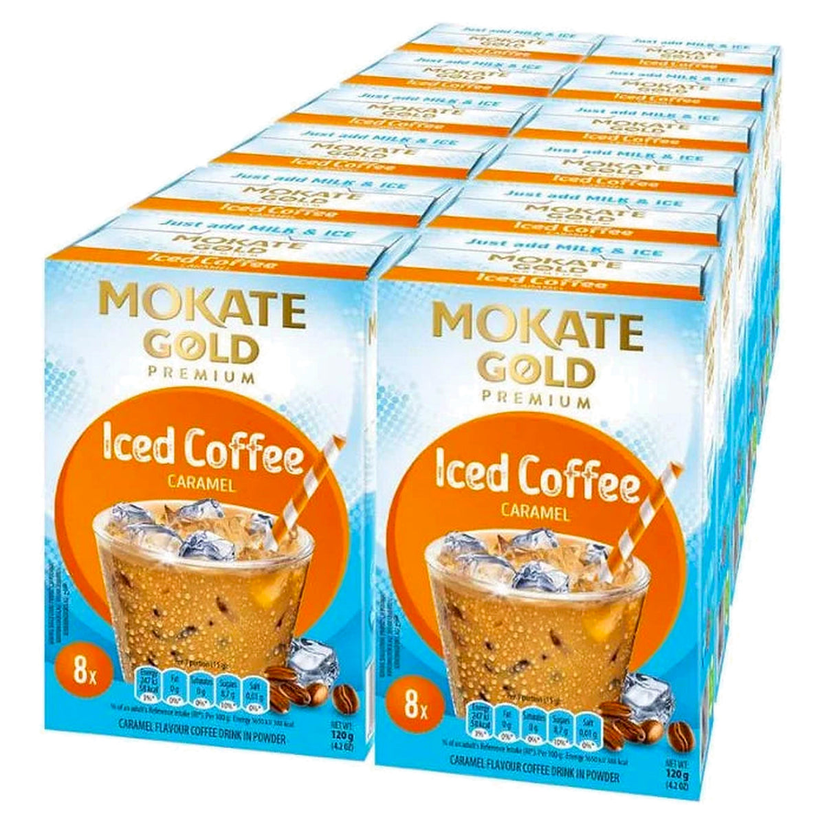 Mokate Iced Coffee Caramel 8 X 15G (Case of 12)