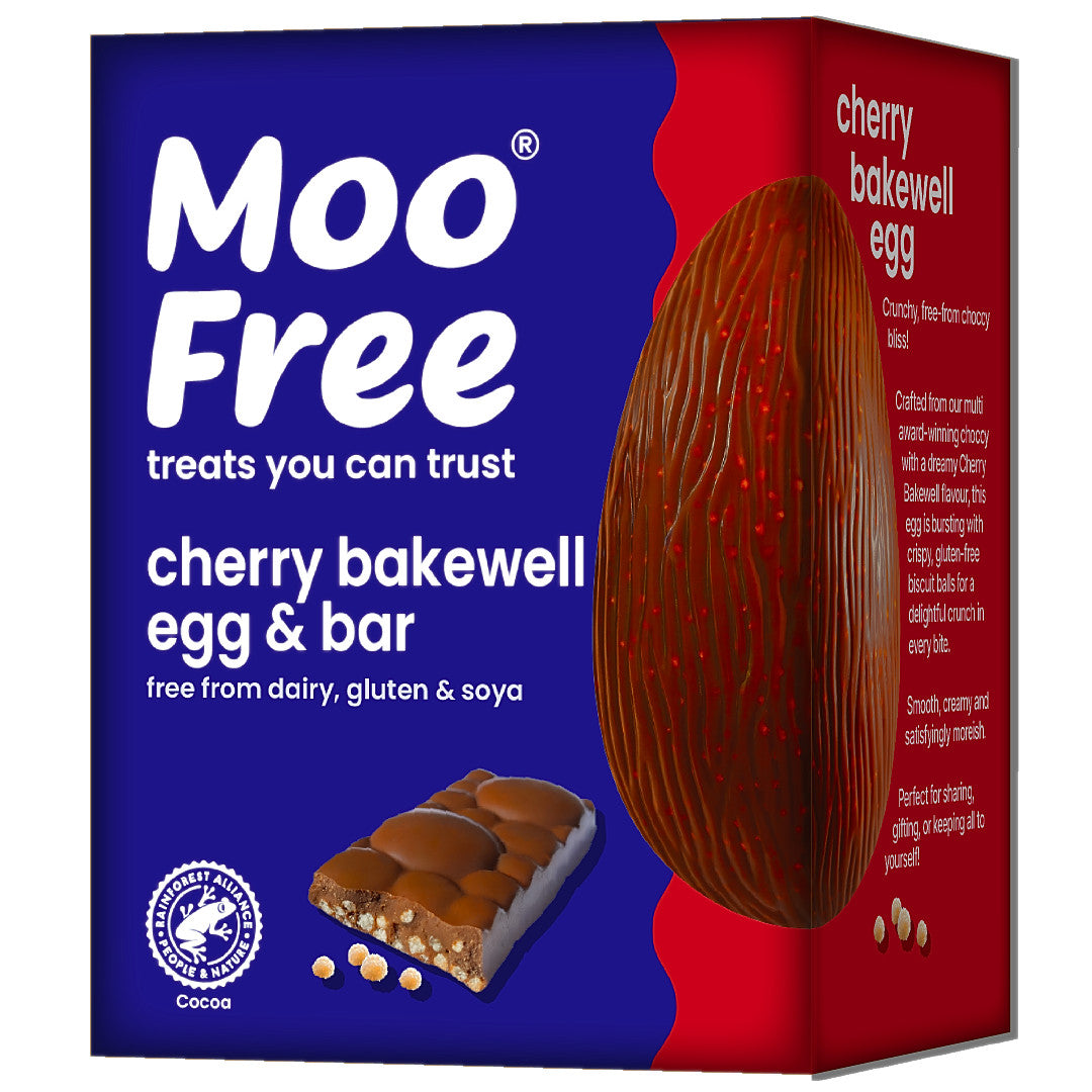 Moo Free Cherry Bakewell Egg And Bar 135G