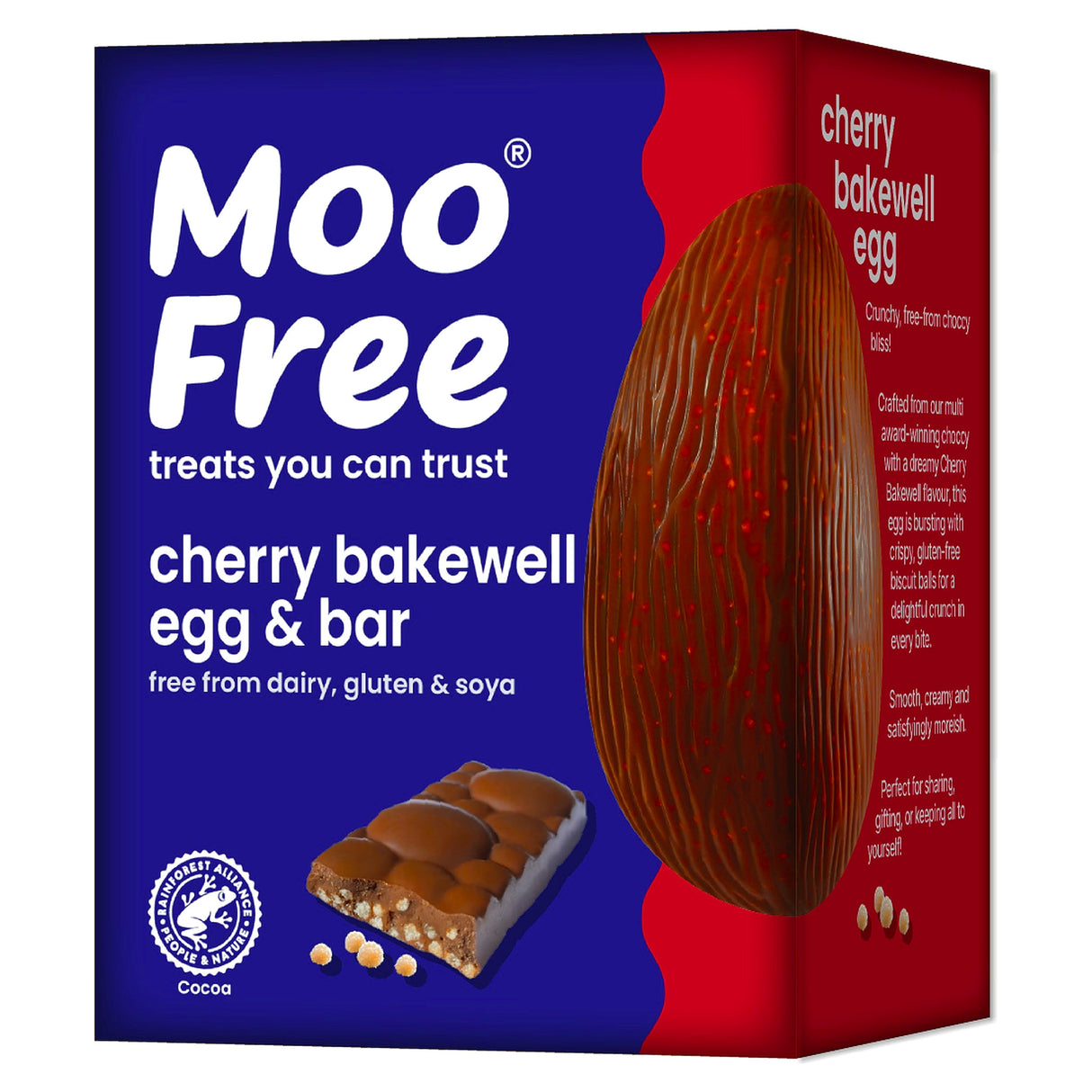 Moo Free Cherry Bakewell Egg And Bar 135G **Expiry Oct 2026**