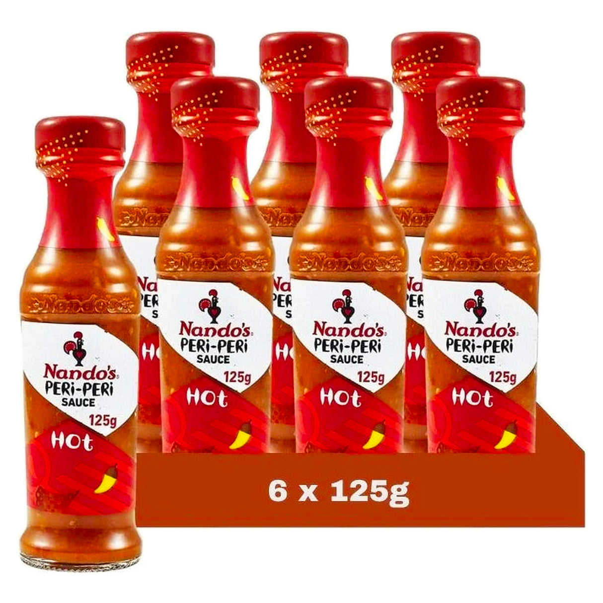Nandos Hot Peri-Peri Sauce 125G (Case of 6)