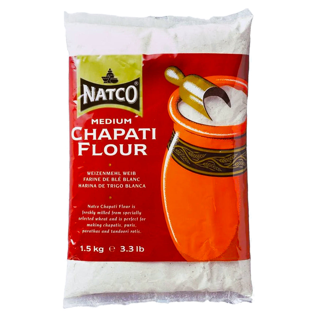 Natco Chapati Flour Med 1.5KG