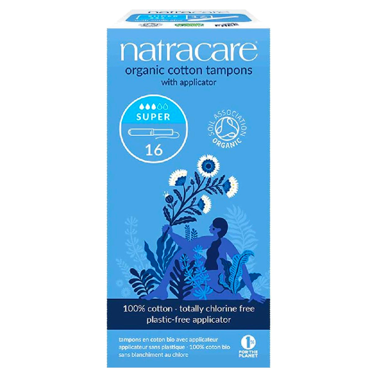 Natracare Organic Super Applicator Tampons 16s