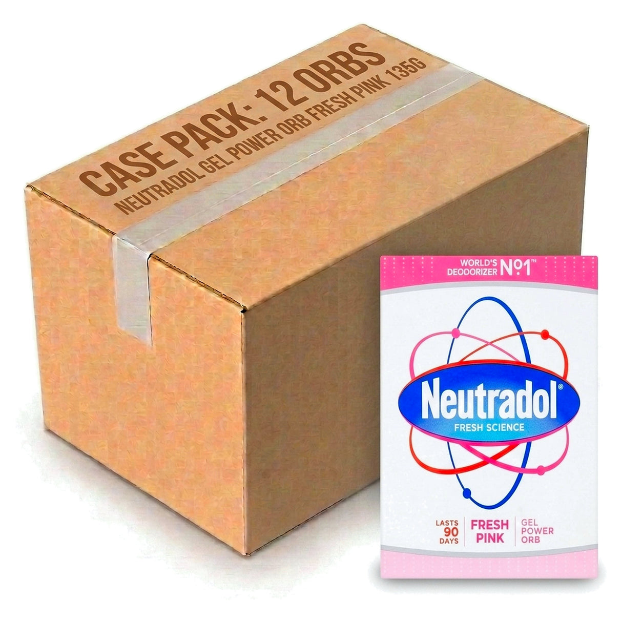 Neutradol Gel Power Orb Fresh Pink 135G (Case of 12)